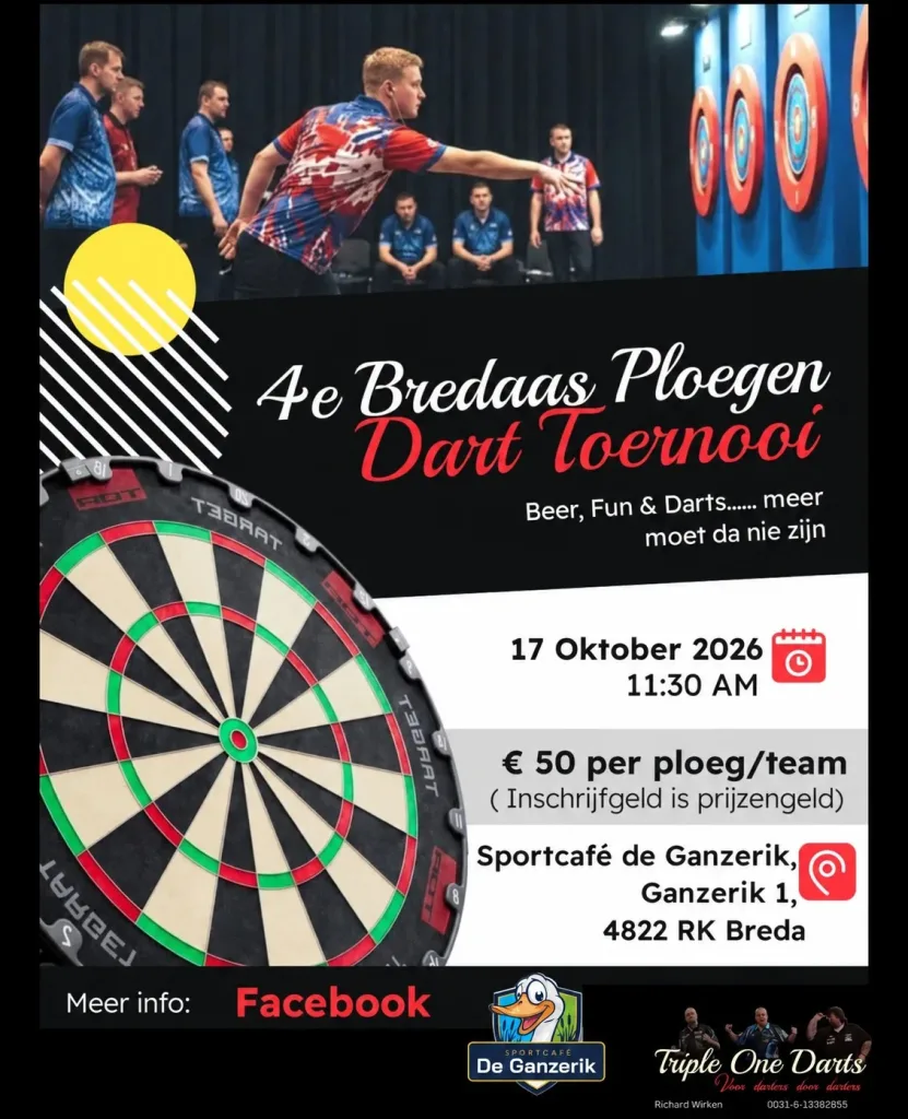 Ploegen dart toernooi